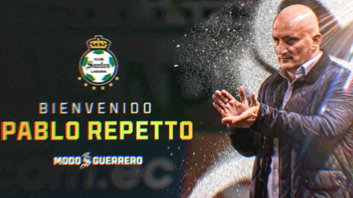 ¡Es oficial! Pablo Repetto es nuevo técnico de Santos Laguna